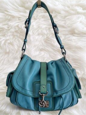 Vintage Marc Jacobs Large Selma Bag Blue/Teal Color